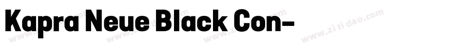 Kapra Neue Black Con字体转换